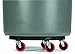 Rubbermaid Commercial FG264043 HDPE Brute Quiet Dolly for Container, 250 lbs Capacity, 18.25