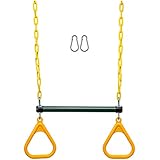 Safe Kidz Heavy Duty Trapeze Bar with Plastic Coated Chain and Steel Reinforced Molded Trapeze Rings.