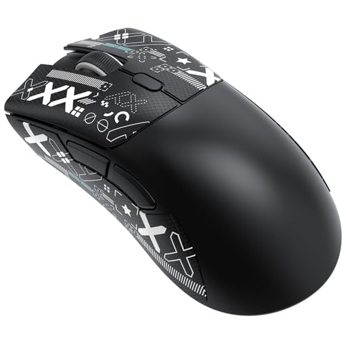 ATTACK SHARK R1 59g Superlight Maus mit Klebeband, PixArt PAW3311 Gaming-Sensor, BT/2,4G kabellose/kabelgebundene Gaming-Maus, 6 einstellbare DPI bis