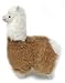 Standing Alpaca Fur Alpaca Adult Figure - Multi Colored 12 Inch (Multi)