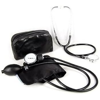 SODIAL(TM) Aneroid Sphygmomanometer Cuff Blood Pressure Stethoscope Nylon Cuff Dial