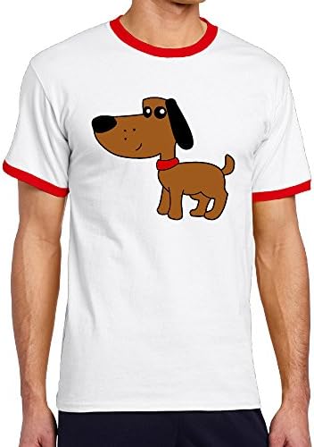 Dog 4 Brown Guy Short SleeveStyle Contract Color Tee