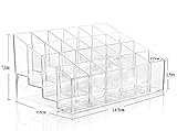 Black Friday Clear Acrylic Trapezoid 24 Lattices Lipsticks 14.5*9.5*7.3cm Cosmetic Perfume Organizer Display Holder Storage Shelf