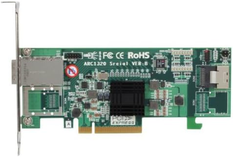 Areca ARC-1320-4i4X PCI-Express 2.0 x8 MD2 Low Profile SATA / SAS Non-RAID Host Bus Adapter