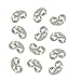 12pcs/6 Pairs 925 Sterling Silver Earring Backs Replacement Secure Ear Locking for Stud Earrings Ear Nut for Posts, 5x6mm