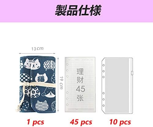 紙幣収納袋付き家計簿 A6サイズ布製漫画ハンドブック家計管理経費ファイル帳 ラッキーキャットレッド B0c4bz6q 1 005円 大人気 New Arrival 最安値挑戦 年中無休 高品質 通販