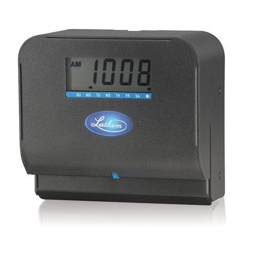 Lathem TruAlign Thermal Print Time Clock, Automatic, Includes 25 E8