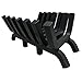TITAN GREAT OUTDOORS 24in Fireplace Grate, Heavy Duty 1.25in Thick Steel Rungs, Elevated Log Wood Chimney Grate, Burning Fireplace and Firepits