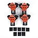 JFSING Corner Clamp - 90 Degrees Right Angle Clamps Adjustable Single Handle for Woodworking, Photo Framing, Glass Holder 4 PCS