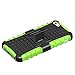 iPhone 5 Case,Armor Heavy Duty Rugged Dual Layer Hybrid Shockproof Case Protective Cover for Apple iPhone 5 5S SE with Built-in Kickstand (Green)