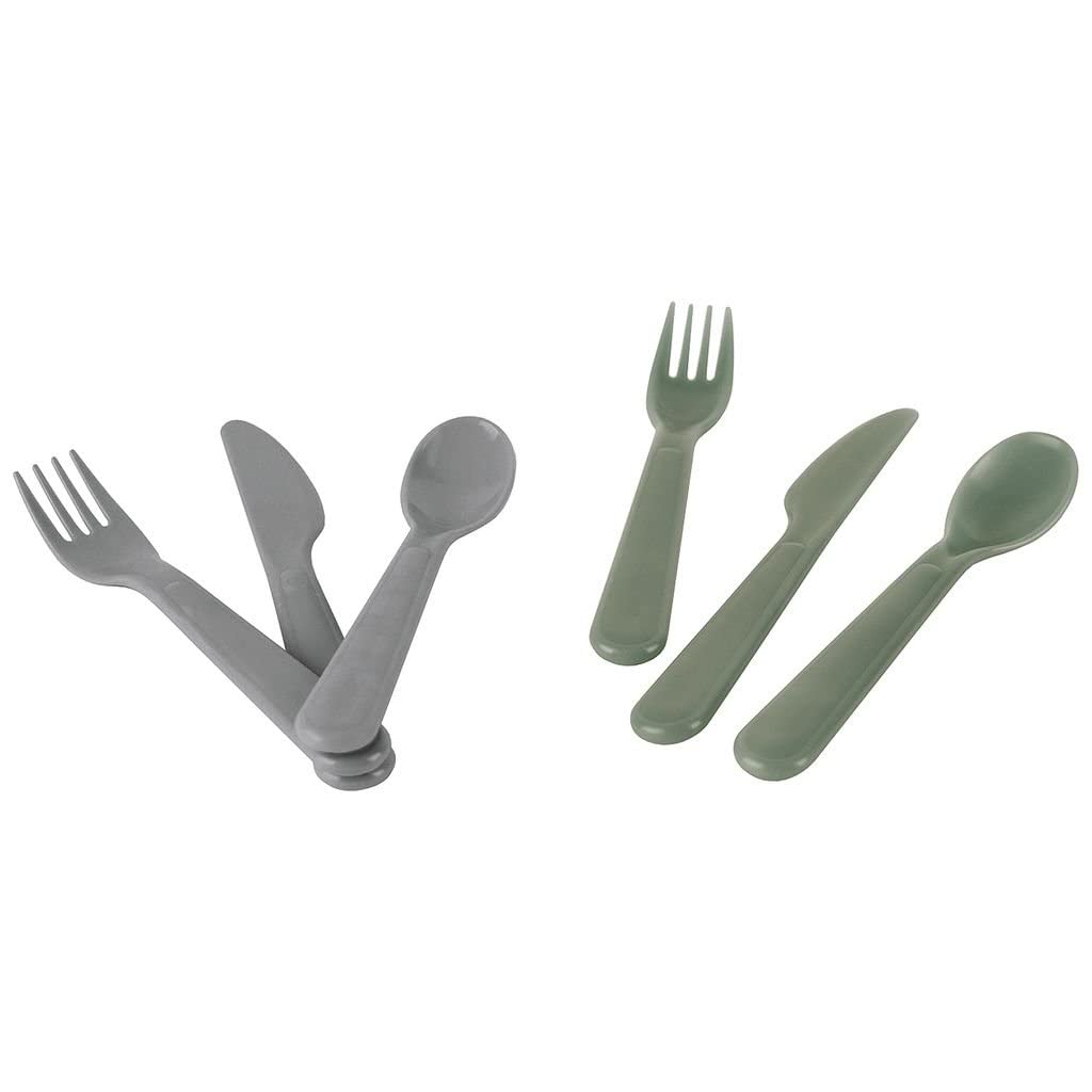 Dantoy - Tiny Biobased Cutlery Set - Mocca & Dark (6251)