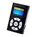 Sannysis USB Mini MP3 Player LCD Screen Support 32GB Micro SD TF Card (Black)