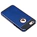ULAK iPhone 6 Plus Case,iPhone 6S Plus Case, Slim Dual Layer Protection Scratch Resistant Hard Back Cover Shock Absorbent TPU Bumper Case for Apple iPhone 6/6S Plus 5.5 inch-Navy Blue Black
