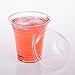 Golden Apple, 24oz-50sets. Clear Plastic Cups with Flat lids with Straw Slot(50Cups + 50lids)…