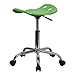 Flash Furniture Taylor Vibrant Spicy Lime Tractor Seat and Chrome Stool