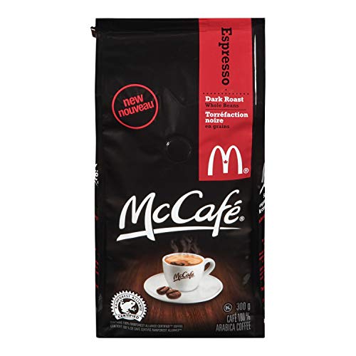 McDonalds McCafe Premium Dark Roast Espresso Whole Beans Coffee Bag