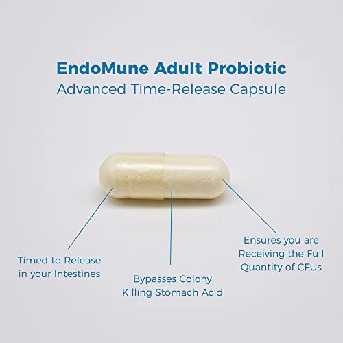 EndoMune Advanced Adult MultiStrain Probiotic Supplement with