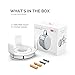 AHASTYLE Wall Mount Hanger Holder for Echo Dot 3rd Generation Smart Home Speakers, Built-in Cable Management and Need to Drill(White)