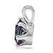 Silvershake 1.03ct. Mystic Fire Topaz Sterling Silver Solitaire Pendant with 18 Inch Chain Necklace