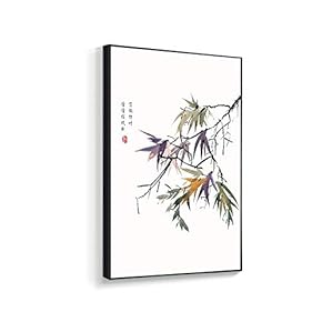 Framed Home Artwork Antique Plant for Living Room Bedroom