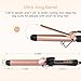 BESTOPE Curling Iron 1.25 Inch Ceramic Tourmaline Coating Curling Wand with Anti-Scald Insulated Wand Tip, 5 Heat Setting for All Hair Types(285 °F to 430 °F, Include Glove and Curl Clips)