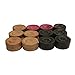 Amber Fight Gear Bullet Shot Carrom Board Coins - Professional Coins Wooden Carrom Game Coins Set, Wooden Checkers (24 Pieces) Approved & Recognized by International Carrom Federation