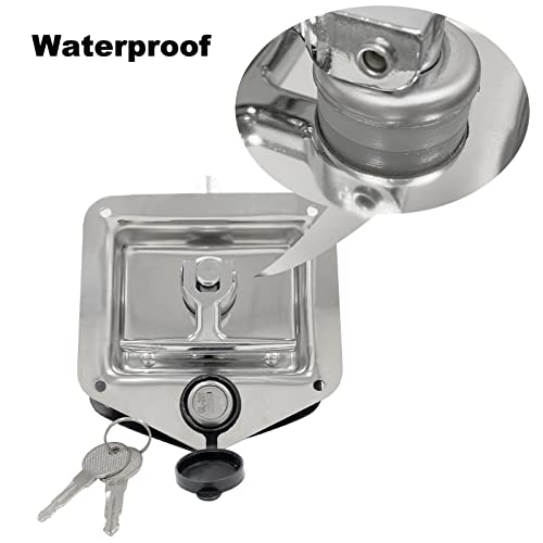 GANLANDY THandle Latch, Truck Folding TLatch Handle Lock, Stainless