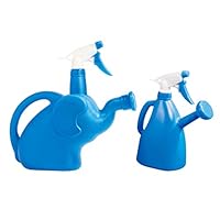 CLICIC 1.8L Cartoon Elephant Sprinkling Watering Can+ 0.9L Watering Can with Sprayer Garden Accessory Sprayers Multifunction Watering Can