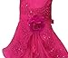 Shiny Toddler Little Girls Embroidered Beaded Flower Girl Birthday Party Dress with Petticoat 7t-8t(Tag 130),Fuchsia