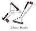 SUMMER BLOWOUT-Grill Mate Stainless Steel Grill Brushes-12 inch & 16 inch Super Duty Bristles-2 Size Handles for Easy "NO BURN" Cleaning.