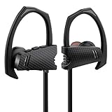 Bluetooth Headphones,Sports earbuds,Wireless Headset V4.1 Noise Isolating Heavy Bass Stereo Sweatproof Sports Earphones In Ear Earbuds with Mic -Black