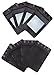 110 PCS | 4x6 Inches Standing Smell Proof Bags | Airtight Heat Resealable Mylar Bags | Food Safe Resealable Bags | Aluminium Foil Pouch With Clear Window | Food Packaging | Matte Black | Mr.Mylar