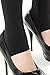 Khaya Women's Stirrup Black Python Full Length Leggings Tights