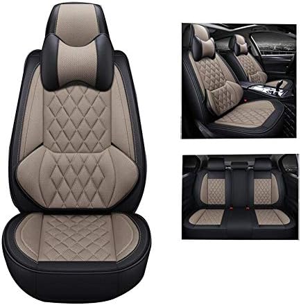QCZD88 Car seat cover, compatible with Honda ACCORD, ODYSSEY, CITY, FIT, Crosstour, SPIRIOR, CIVIC, CR V, XR V, VEZEL,Beige,ODYSSEY