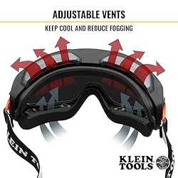 Klein Tools 60480 Safety Goggles, Tinted Gray Lens