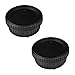 VKO Body Cap & Rear Lens Cap Replacement for Nikon D5600 D5500 D500 D5 D750 D700 D850 D7500 D7200 D7100 D610 D3500 D3400 D3300 D3200 D5200 D5300 Camera Body & F Mount Lens Replaces LF-4 BF-1B(2 Pack)