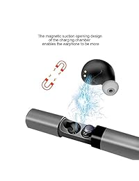 Auriculares Bluetooth Audio True Wireless en Auriculares Deportivos con Micrófono Integrado y Estuche de Carga Portátil para Cancelación de Ruido Auriculares Estéreo