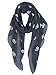 GERINLY Panda Bear Scarfs Lightweight Cotton Head Wrap Scarf for Women (Grey)