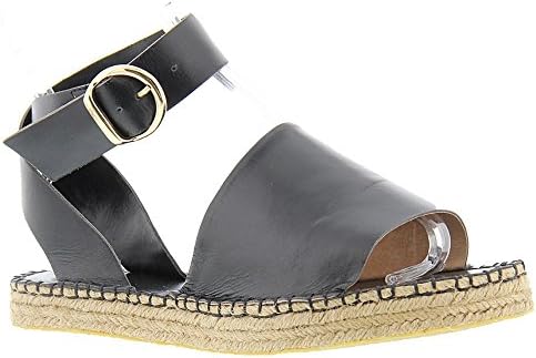 ALL BLACK Wrap Buckle Women's Sandal 40 M EU Black