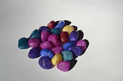 One Pound Colorful Crackle Quartz Mix