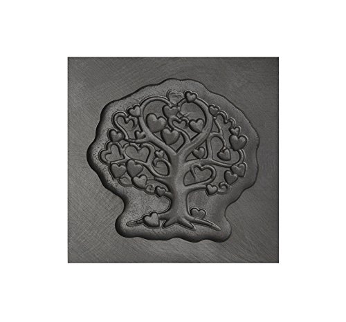 Small - Tree of Love 3D Graphite Ingot Mold for Precious Metal Casting Gold Silver Copper Melting