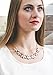 Happiness Boutique Women Statement Necklace Pastel Colors Flower Necklace Nude Gems in Neutral Colors Nickel Free