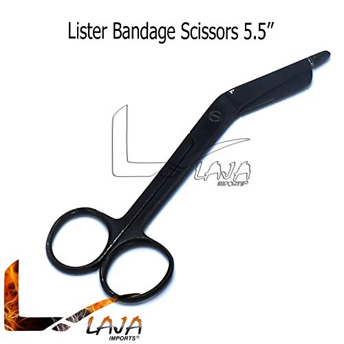 Laja Imports Student Exam Kit - 5-Piece Assessment and Diagnostic Set Color Black - Reflex Hammer, C128 and C512 Tuning Forks, Pupil Gauge, Bandage Scissors – Perfect for Educational Use - Thumbnail 4
