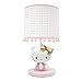Lambs & Ivy Hello Kitty Lamp with Shade & Bulb, Pink/White