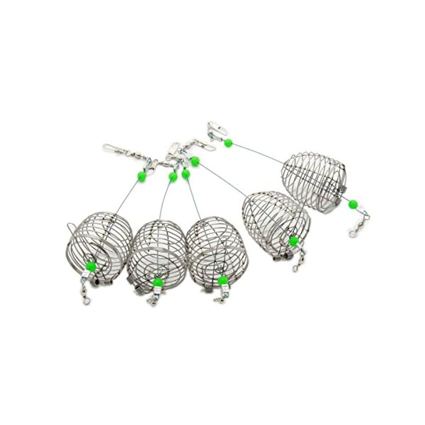 bouti1583-Fishing-Bait-Trap-Cage-Feeder-Basket-Holder-Lure-Fish-Accessories-5-Pcs