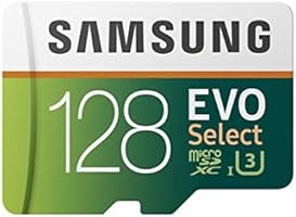 Samsung (MB-ME128GA/AM) 128GB 100MB/s (U3) MicroSDXC EVO Select Memory Card with Full-Size Adapter
