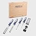 TACKLIFE 4Pcs Wood Chisel Set, Bevel Edged, Chrome Vanadium Wood Carving Tools with Honing Guide, Sharpening Stone, Storage Case, Steel Butt & Solid-gripping Handle for DIY Woodworking - HWC6A
