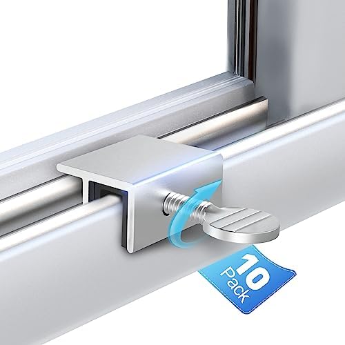 Sliding Door Window Lock Security 10 Sets Glass Windows Locks Child