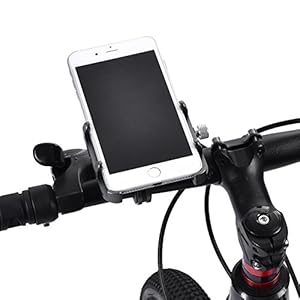 Mountainbike Road Fiets Motorbike Stuur Rotatie 360 Graden Mount Stand Mobiele Telefoon Houder (Titanium Kleur)