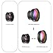 Mozeat Lens 2-in-1 Cellphone Camera Lens Kit, 0.45X Wide Angle and 15X Macro Lens for iPhone Smartphones (Not Fit for Samsung)